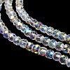 Electroplate Glass Beads Strands X-EGLA-D030-13-3