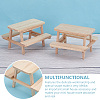 Wooden Outdoor One-piece Table and Chair DIY-WH0021-59-4