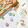 16Pcs 16 Colors Handmade Porcelain Beads PORC-CJ0001-13-3