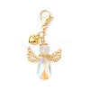 Angel Glass Pendant Decoration HJEW-MZ00173-03-1