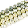 Anti-Tarnish Electroplate Glass Beads Strands GLAA-N010-10mm-12-1