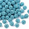 Polymer Clay Rhinestone Beads RB-H258-HD10mm-202-1