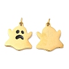 Halloween Ion Plating(IP) 304 Stainless Steel Charms STAS-D066-02G-1