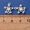 Brass Pave Clear Cubic Zirconia Connector Charms CU-CBAEC99-08S-3