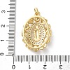 Brass Micro Pave Clear Cubic Zirconia Pendants KK-L227-005G-3