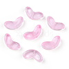 Spray Painted Transparent Glass Beads LS-GLAA-T022-27D-1