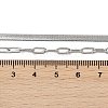 Non-Tarnish 304 Stainless Steel Paperclip & Herringbone Chains Double Layer Necklace for Men Women LS-NJEW-E046-01P-4