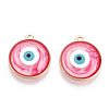 Epoxy Resin Enamel Pendants RESI-T045-031C-05-2