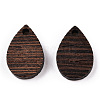 Natural Wenge Wood Pendants WOOD-T023-28A-01-2