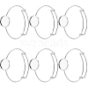 Brass Expandable Bangle Makings KK-SC0003-72-1