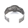 Constellation Alloy Open Cuff Bangles for Women Men BJEW-C064-01AS-03-3