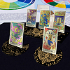 4Pcs 4 Style Wooden Tarot Card Stand Holder DJEW-WH0041-003-5