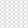 SOFPLATE 500Pcs 304 Stainless Steel Split Rings STAS-SP0001-66D-1