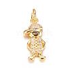 Brass Micro Pave Cubic Zirconia Pendants ZIRC-P060-34G-1