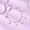 Natural Cultured Freshwater Pearl Beads Charm Bracelets BJEW-JB12883-1