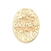 Golden Tone Wax Seal Brass Stamp Heads AJEW-U008-02G-20-2