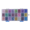 Spray Painted Crackle Glass Beads CCG-PH0002-01-6mm-WH-10