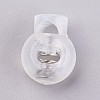 Plastic Iron Spring Cord Locks LS-X-FIND-WH0017-12-1