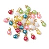 30Pcs 6 Colors ABS Plastic Imitation Pearl Pendants PALLOY-JF03299-1