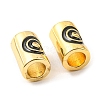 Brass Enamel Beads KK-M247-32G-3