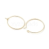 Brass Hoop Earring Findings KK-H503-33G-02-2