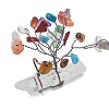 Natural Gemstone Chips Tree of Life Decorations PW-WG91658-05-1