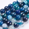 Natural Striped Agate/Banded Agate Beads Strands G-P364-15-8mm-1