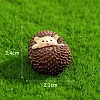 Cute Resin Hedgehog Miniature Ornaments PW-WG5E9A1-04-1