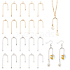   20Pcs 2 Colors Rack Plating Brass Pendants KK-PH0009-42-1