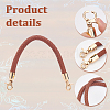 ARRICRAFT 6Pcs 3 Colors PU Imitation Leather Braided Bag Handles DIY-AR0002-74-3