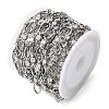 Handmade Brass Pave Clear Cubic Zirconia Oval Link Chains CHC-G027-02P-2