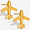 304 Stainless Steel Cartoon Airplane Stud Earrings FD2961-2-1