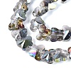 Electroplate Glass Beads Strands EGLA-Q135-04A-A06-3