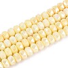 Anti-Tarnish Electroplate Glass Beads Strands GLAA-T025-6mm-11G-1