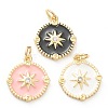 Brass Micro Pave Cubic Zirconia Pendants ZIRC-P200-14-1