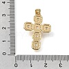Brass Micro Pave Clear Cubic Zirconia Pendants CU-CBA9883-05A-G-3