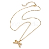 Bowknot Brass Pendant Necklaces NJEW-TA00138-1