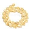 Natural Yellow Jade Beads Strands G-H005-B05-01-3