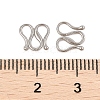 Non-Tarnish 304 Stainless Steel S-Hook Clasps STAS-L082-005P-01-3