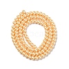 Eco-Friendly Dyed Glass Pearl Round Beads Strands HY-A002-4mm-RB072-2