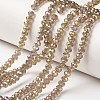 Electroplate Transparent Glass Beads Strands EGLA-A034-T2mm-T04-1