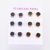 304 Stainless Steel Stud Earrings EJEW-I235-03-4