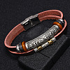 Leather Cord Multi-strand Bracelets BJEW-F352-13M-2