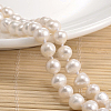 Natural Pearl Beads Necklace NJEW-P126-A-10-01-2