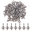 CHGCRAFT 36Pcs Alloy European Dangle Charms MPDL-CA0001-06B-8