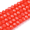 Opaque Solid Color Glass Beads Strands EGLA-A034-P1mm-D03-1
