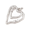 Brass Micro Pave Clear Cubic Zirconia Pendants KK-G544-05P-03-2