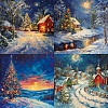 24Pcs 12 Styles Christmas Snowy Night Scrapbook Paper Pad PW-WG39EAF-01-2