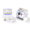 Electroplate Transparent Glass Beads EGLA-B003-01A-03-3
