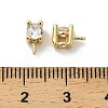 Brass Micro Pave Cubic Zirconia Peg Bails KK-S397-02D-3